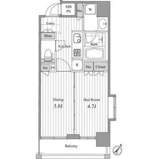 NCRe新宿中央公園【11階】の間取り