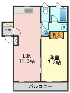 アベリアハウス【3階】の間取り