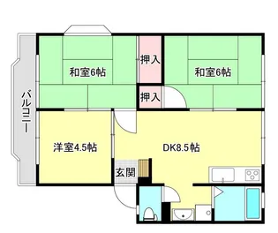 コーポレジェンド【2階】の間取り