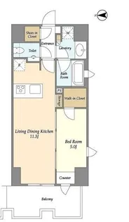 東京都港区麻布十番2【マンション】の間取り