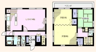 東京都世田谷区東玉川1【一戸建】の間取り