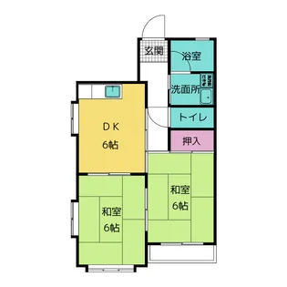 テラス植田山【2階】の間取り