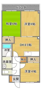 エトワール御崎【1階】の間取り
