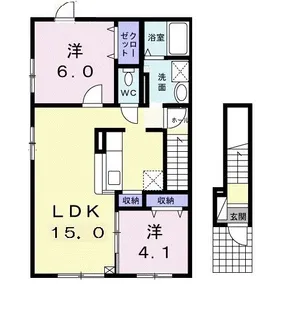 リッチモンドA【2階】の間取り