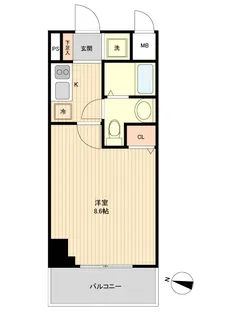 埼玉県さいたま市浦和区仲町1【マンション】の間取り