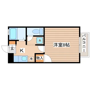 サングレート鈎取A【2階】の間取り