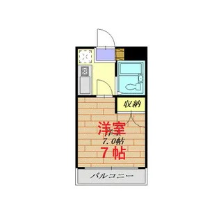 諏訪コーポ川崎【2階】の間取り