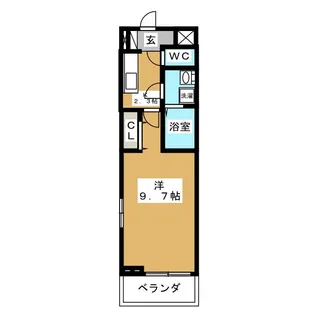 ラクーン大垣【2階】の間取り