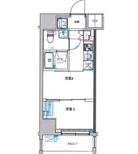 スパシエ蒲田グランドタワー【3階】の間取り