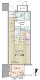 リンデンコート市ヶ谷【8階】の間取り