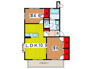 アーク・シャラ【1階】の間取り