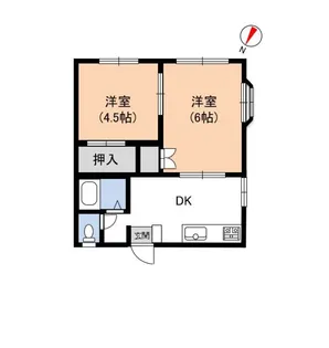 レジデンテプリマベーラ【2階】の間取り