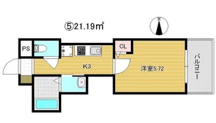 ★グランパシフィック玉出【4階】の間取り