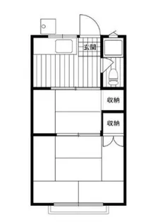 南柏コーポ【2階】の間取り