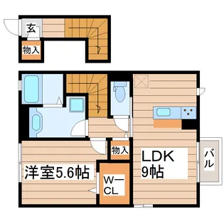 グランピュア A【2階】の間取り