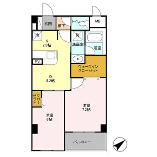 フォレンツタワー文京千石【4階】の間取り