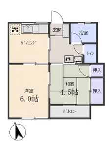 エンゼルハイツ【2階】の間取り