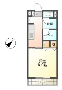 サニーハイツ【2階】の間取り