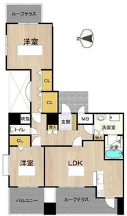 ビレッジアール大淀南【8階】の間取り