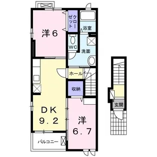 アルオナIII【2階】の間取り