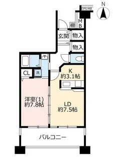 URコンフォール草加【3階】の間取り