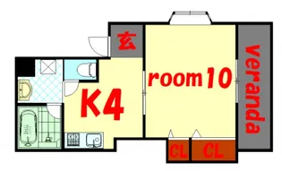 クレールミタキ【3階】の間取り