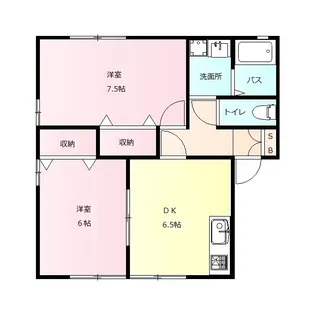 コーポ関 B【1階】の間取り