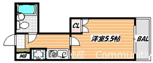 エメラルドコーポ【3階】の間取り