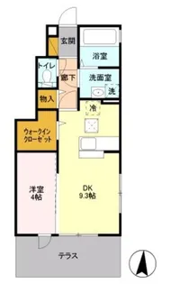 アムール光が丘 A【1階】の間取り