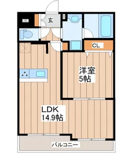 LUANA・AIR・RESIDENCE五橋【2階】の間取り