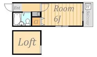 ぱれすこと【2階】の間取り