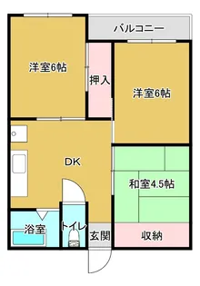 BROOKRYN & Cappuccino【1階】の間取り