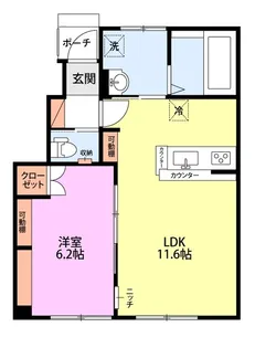 ラタン【1階】の間取り