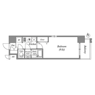 ArtizA堺東【9階】の間取り