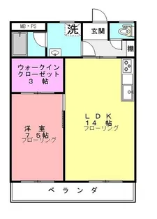 グリーンヒル藤が丘I【5階】の間取り