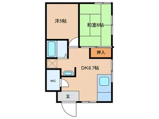 エクレ-ル【1階】の間取り