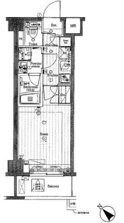 PREMIUM CUBE 不動前DEUX【4階】の間取り