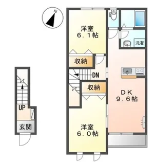 ファインハイムSATOII【2階】の間取り