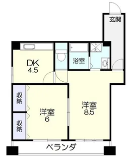 メゾンデュソレイユ【4階】の間取り