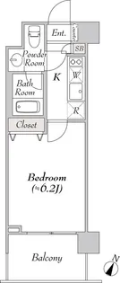 BLUROCK豊洲【4階】の間取り