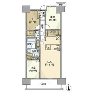 シティタワー葵【4階】の間取り