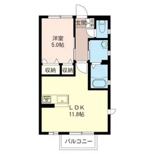 ゴールドベルク【1階】の間取り