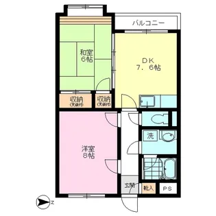 サンアベニール【2階】の間取り