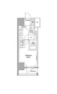 ザ・パークハビオ麻布十番【4階】の間取り