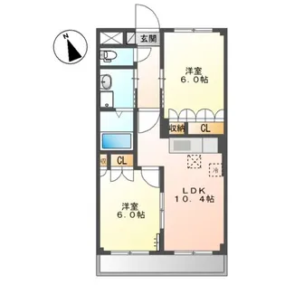 ロイヤルステージ光【1階】の間取り