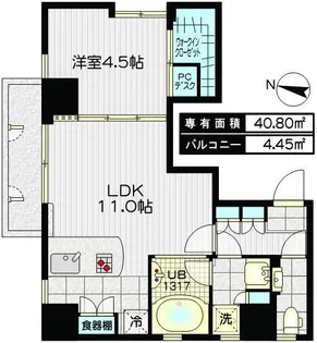 イーストープ用賀【6階】の間取り
