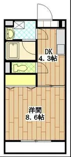 Happiness初生(ハピネス初生)【3階】の間取り