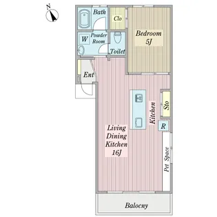 アビーロード【3階】の間取り