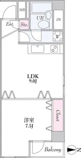 キャッスルマンション麻布【6階】の間取り