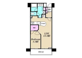 グローリオ品川シーサイド【6階】の間取り